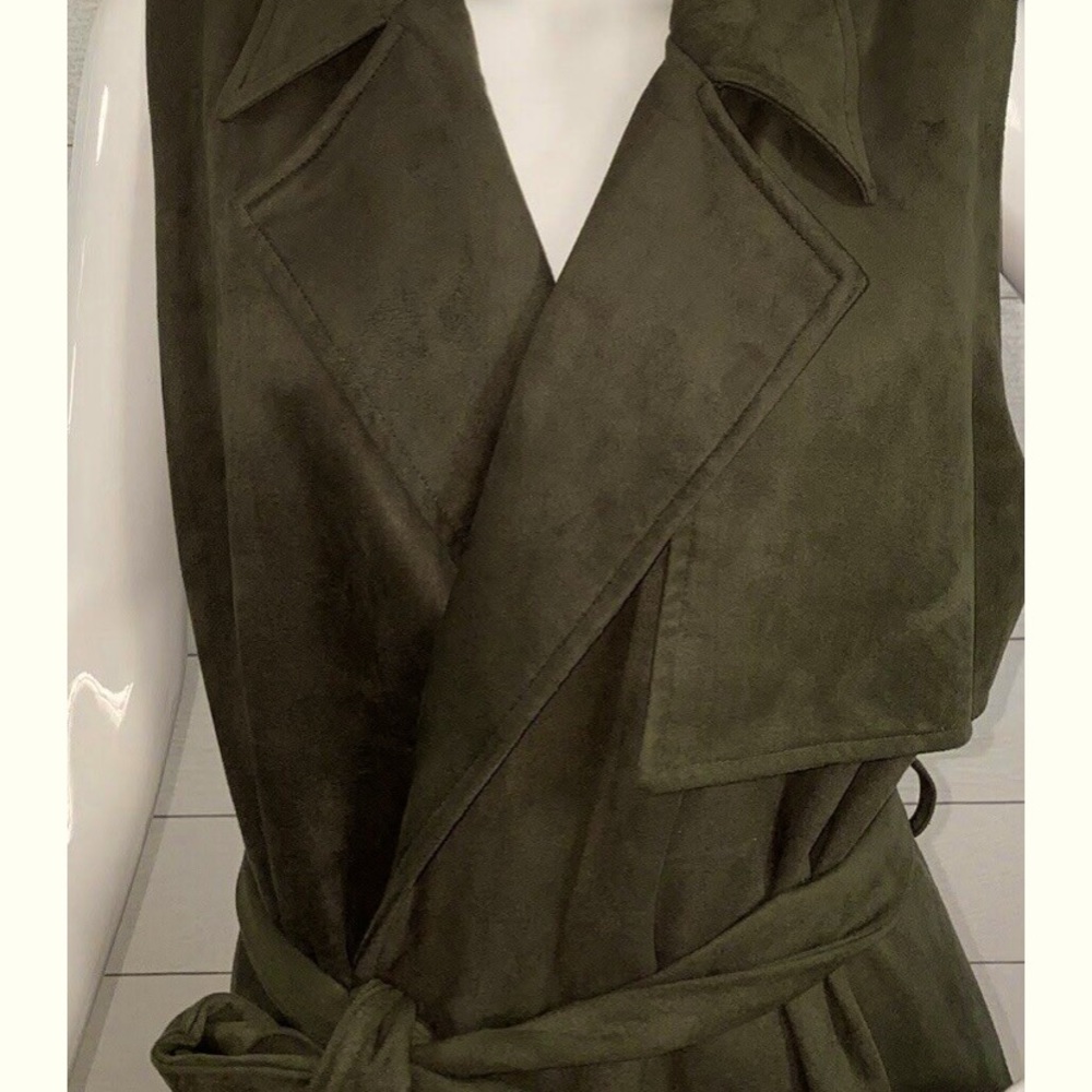 Beautiful olive green long Vest
